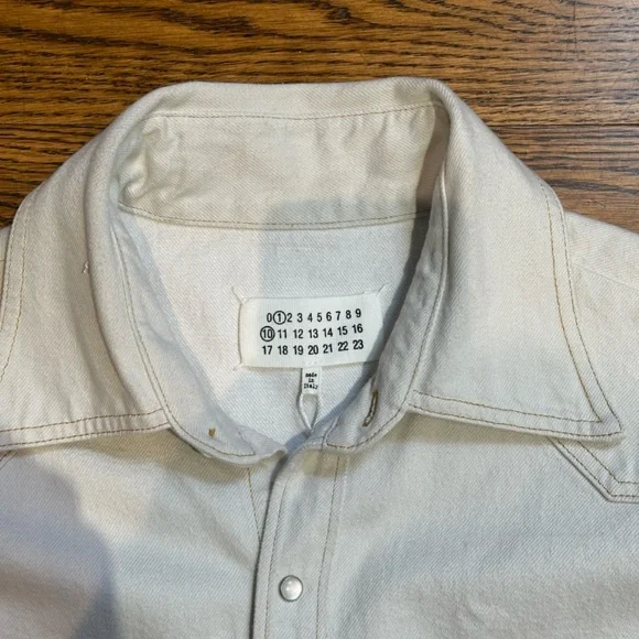 Maison Margiela White Denim Jacket